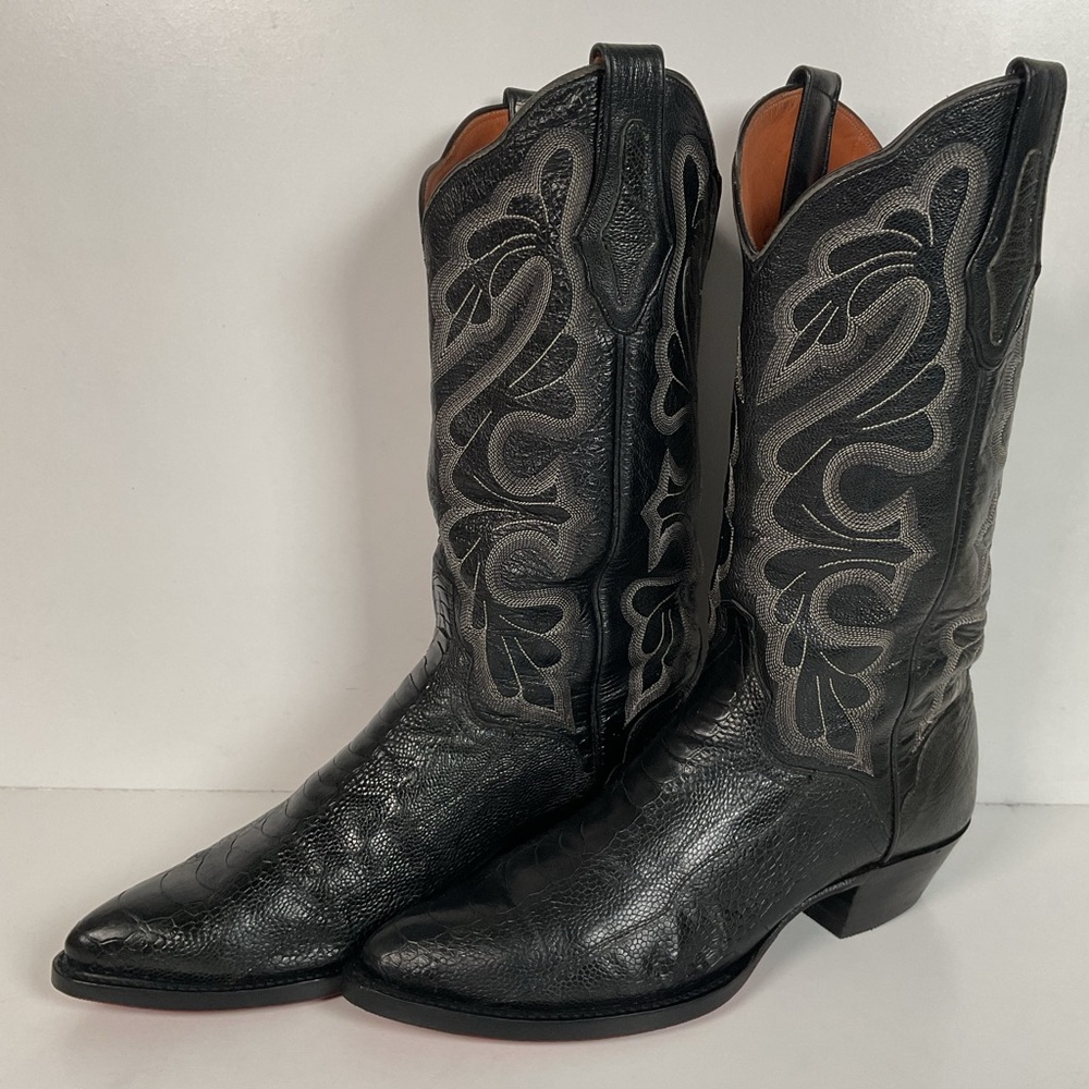 Customized El Dorado Exotic Ostrich Leg Cowboy Boots 10 D Thieves Market